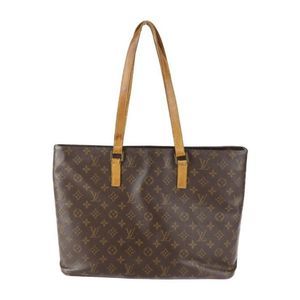Louis Vuitton Luco Monogram Tote Bag Canvas Leather Brown